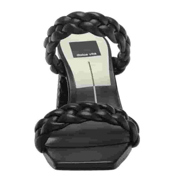 Dolce Vita PAILY Black Heels Braided Design - Picture 4 of 16